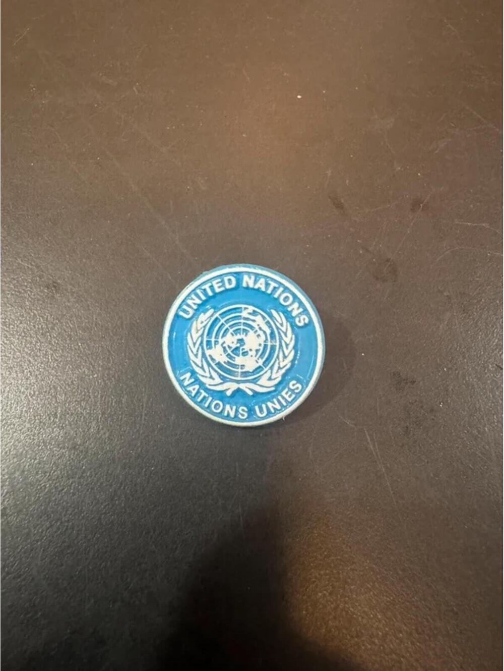 Vintage United Nations UN Nations Unies Pin Button Badge Collectible